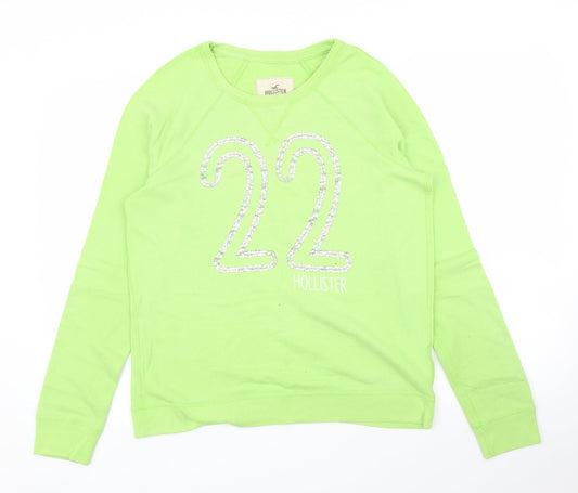 Hollister Womens Green   Pullover Jumper Size L