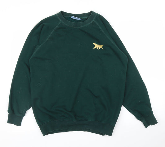 Blue Max Mens Green   Pullover Jumper Size M