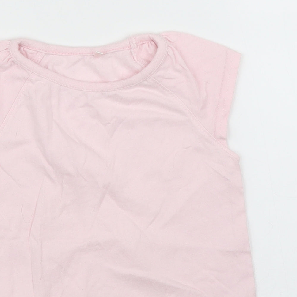 George Girls Pink   Basic T-Shirt Size 3 Years