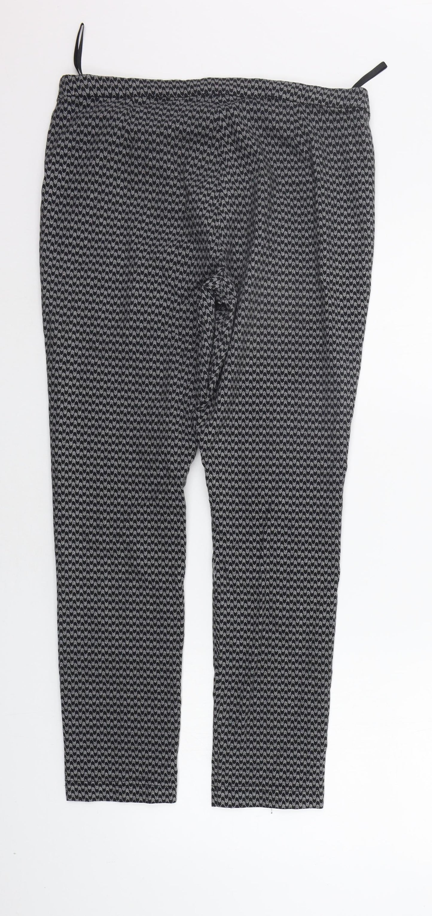 Red Herring Womens Black   Trousers  Size 14 L26 in