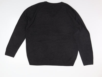 Preloved Matalan Mens Grey   Pullover Jumper Size 2XL - Back