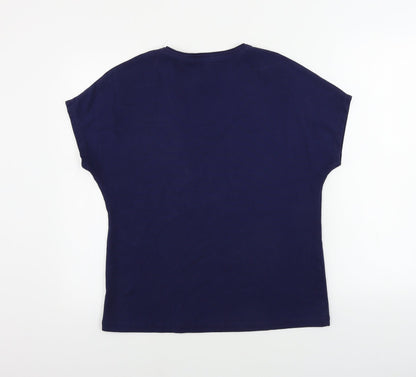Marble   Womens Blue   Basic Polo Size L