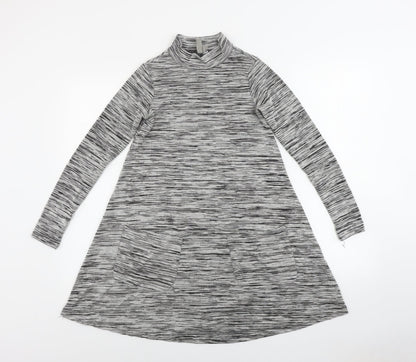 Additional front view of ASOS women’s grey a-line, size UK 4