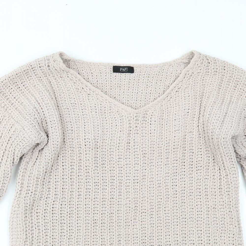 F&F Womens Pink   Pullover Jumper Size 8