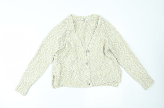NEXT Womens Beige   Cardigan Jumper Size M