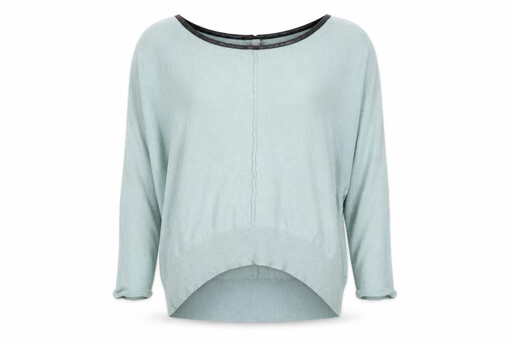 LEBEK Womens Green   Basic Blouse Size 12