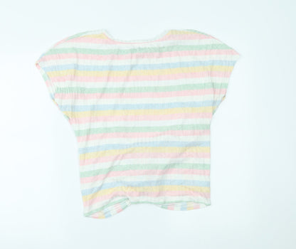 New Look Womens Multicoloured Striped  Basic Blouse Size M