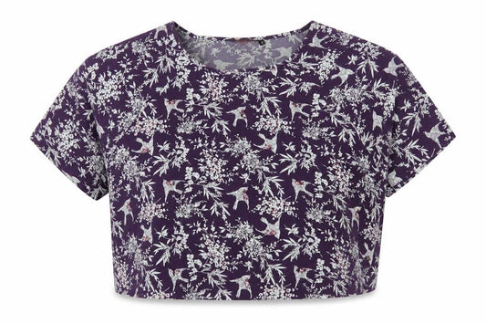 New Look Womens Purple   Cropped Blouse Size 12