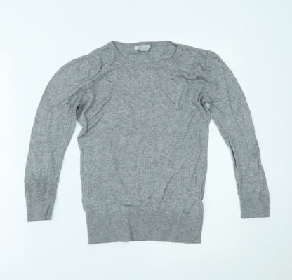 H&M Womens Grey   Basic Blouse Size S