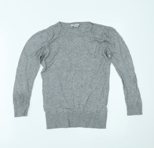 H&M Womens Grey   Basic Blouse Size S
