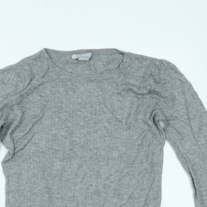 H&M Womens Grey   Basic Blouse Size S