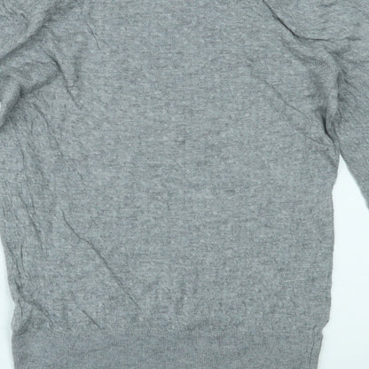 H&M Womens Grey   Basic Blouse Size S