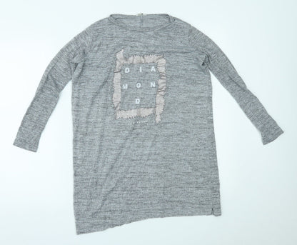 River Island Womens Grey   Basic Blouse Size 6