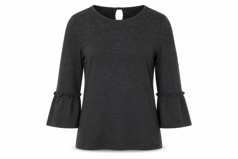 Spirit Womens Grey   Basic Blouse Size M
