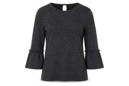 Spirit Womens Grey   Basic Blouse Size M