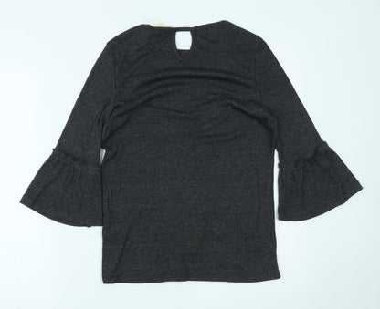 Spirit Womens Grey   Basic Blouse Size M