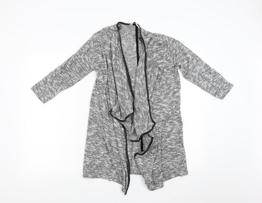 Miss Selfridge Womens Grey  Knit Cardigan Jumper Size S