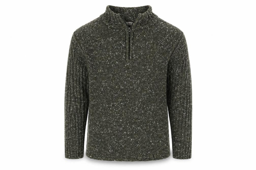 George Girls Green  Knit Henley Jumper Size 8-9 Years