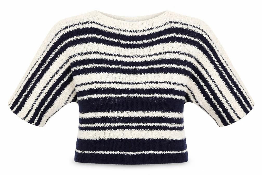 Isabella D Womens Multicoloured Striped  Pullover Jumper Size S