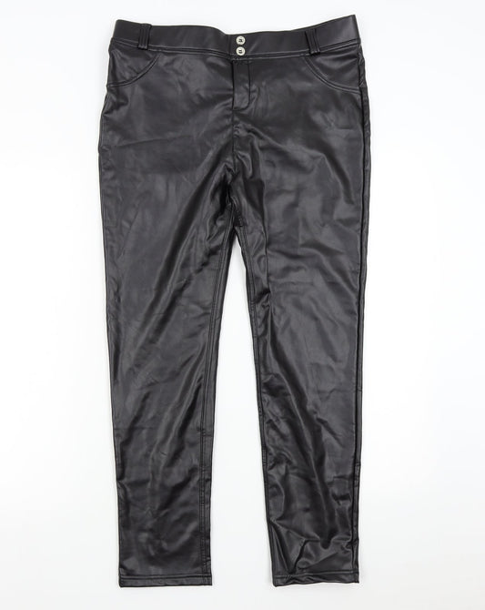 Preworn Womens Black   Trousers  Size 10 L27 in
