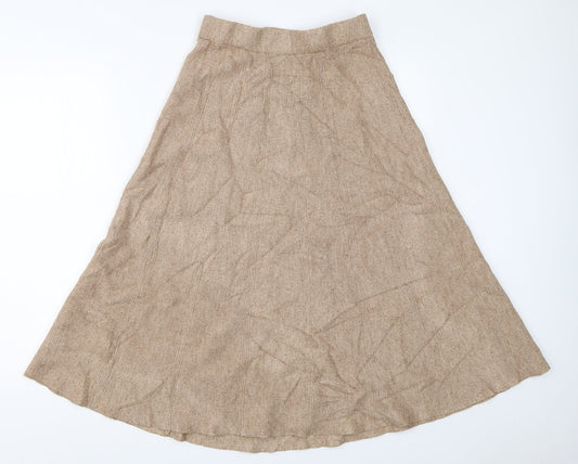 Preworn Womens Beige   Flare Skirt Size 25 in