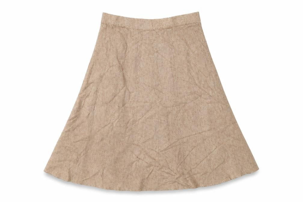 Preworn Womens Beige   Flare Skirt Size 25 in