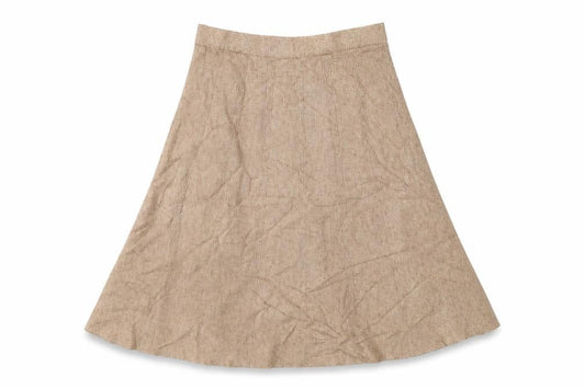 Preworn Womens Beige   Flare Skirt Size 25 in