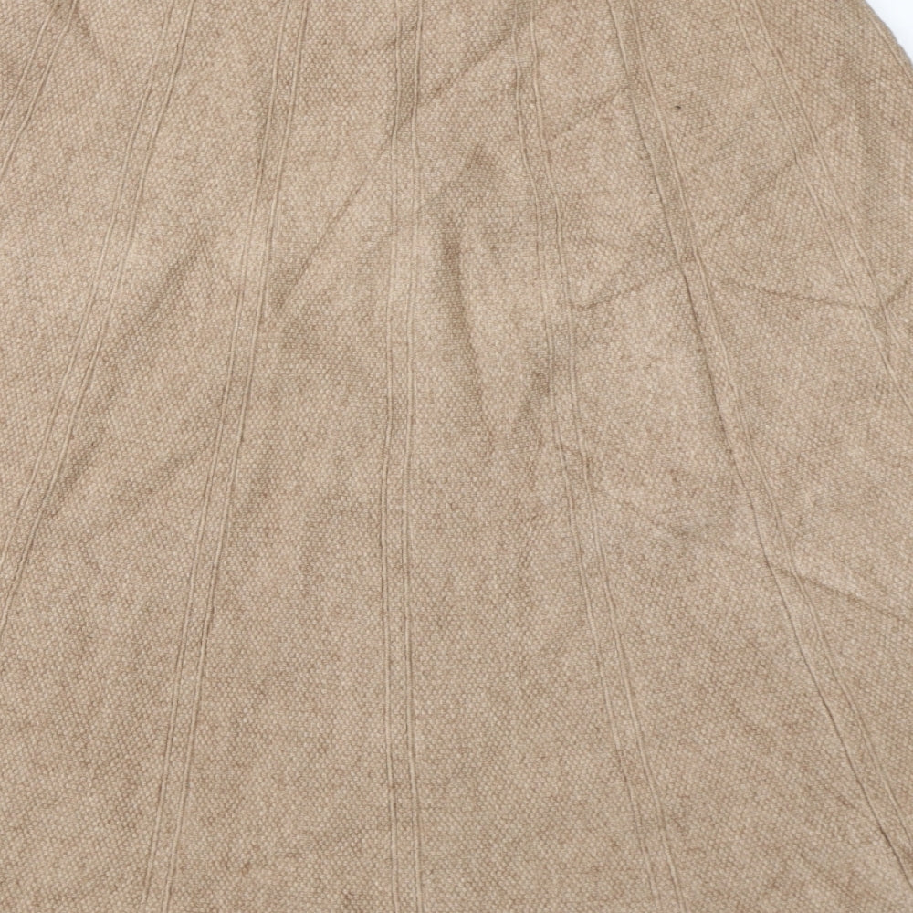 Preworn Womens Beige   Flare Skirt Size 25 in