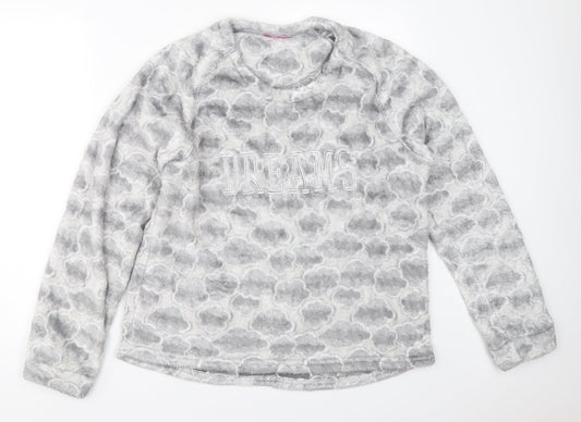 ESMARA Womens Grey Solid  Top Pyjama Top Size 14