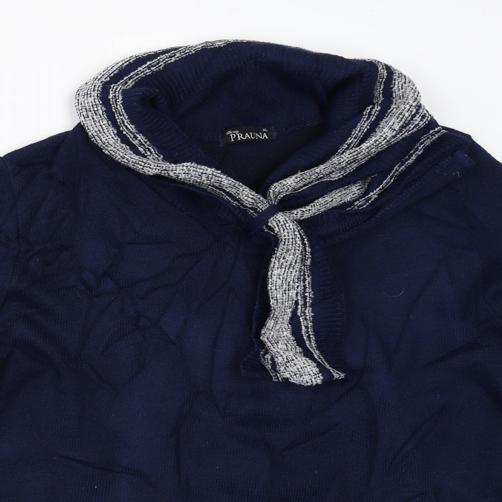 Prauna Womens Blue   Pullover Jumper Size XL