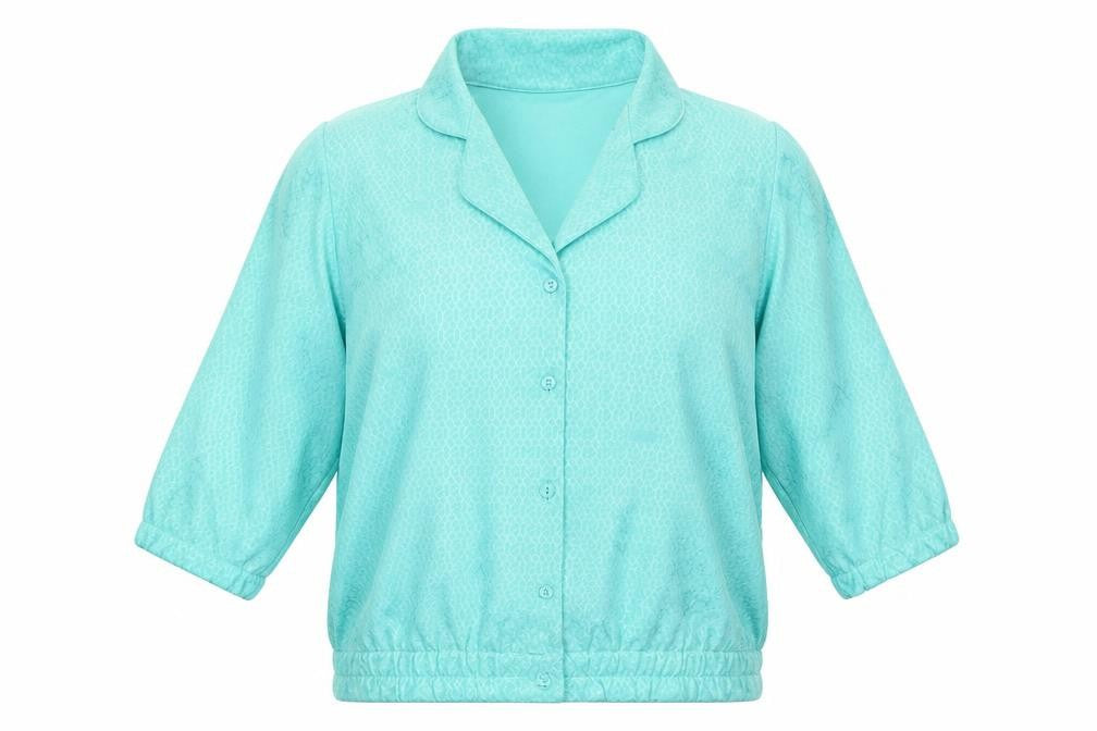 Classic Woman Womens Green   Basic Button-Up Size 12