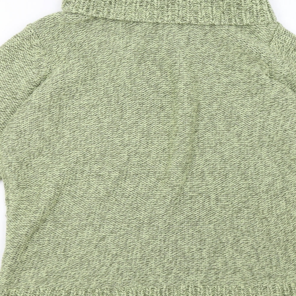 bm  Womens Green  Knit Pullover Sweatshirt Size M