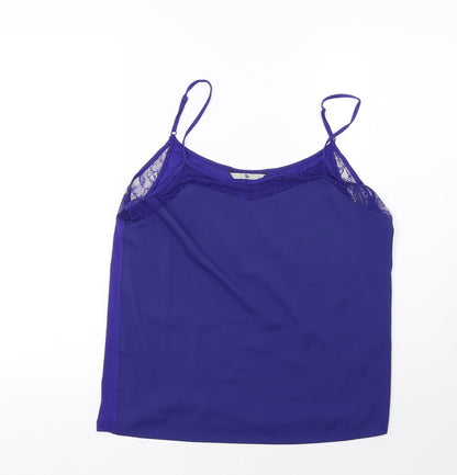 Additional front view of TU women’s purple basic t-shirt, size UK 14