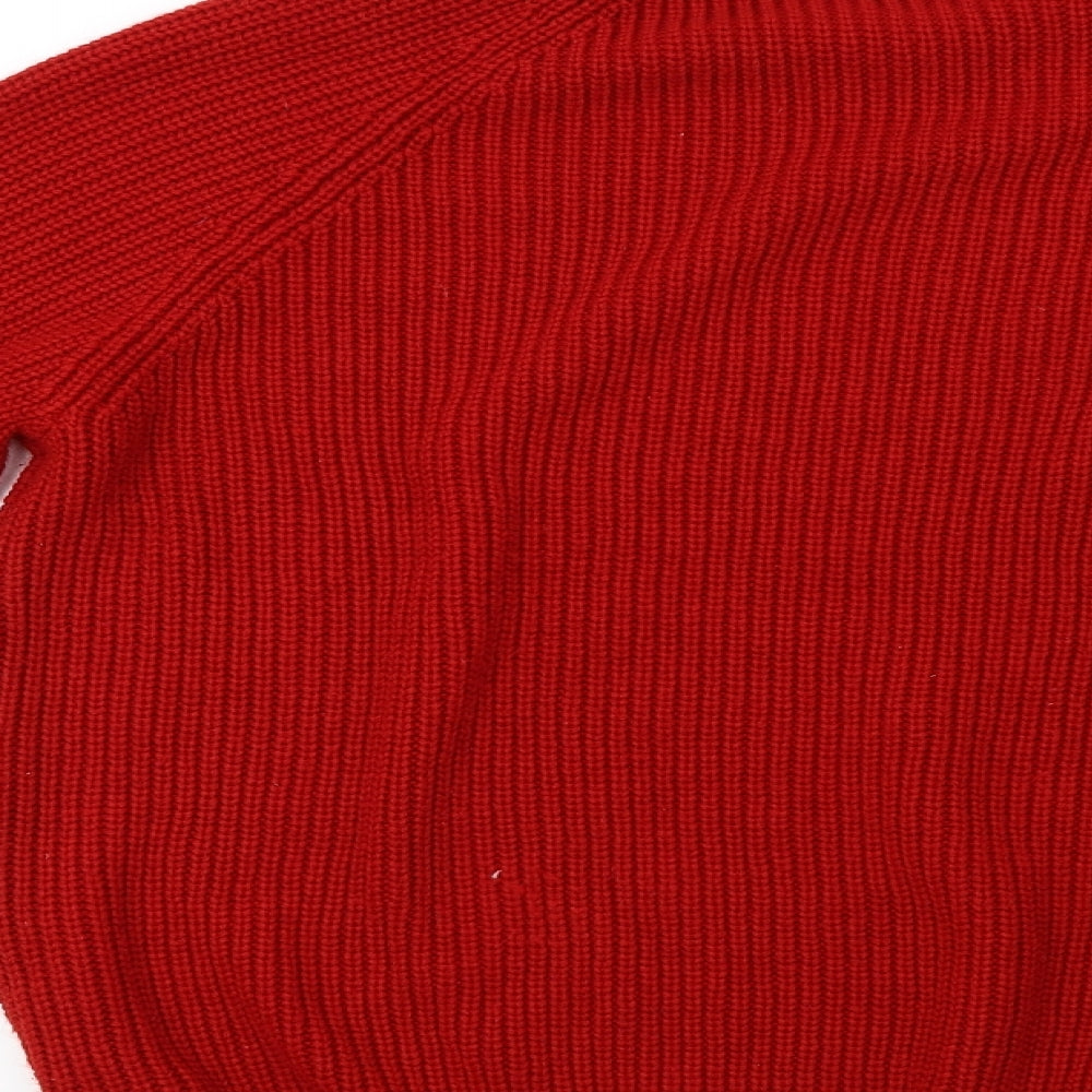 George Mens Red  Knit Pullover Sweatshirt Size L