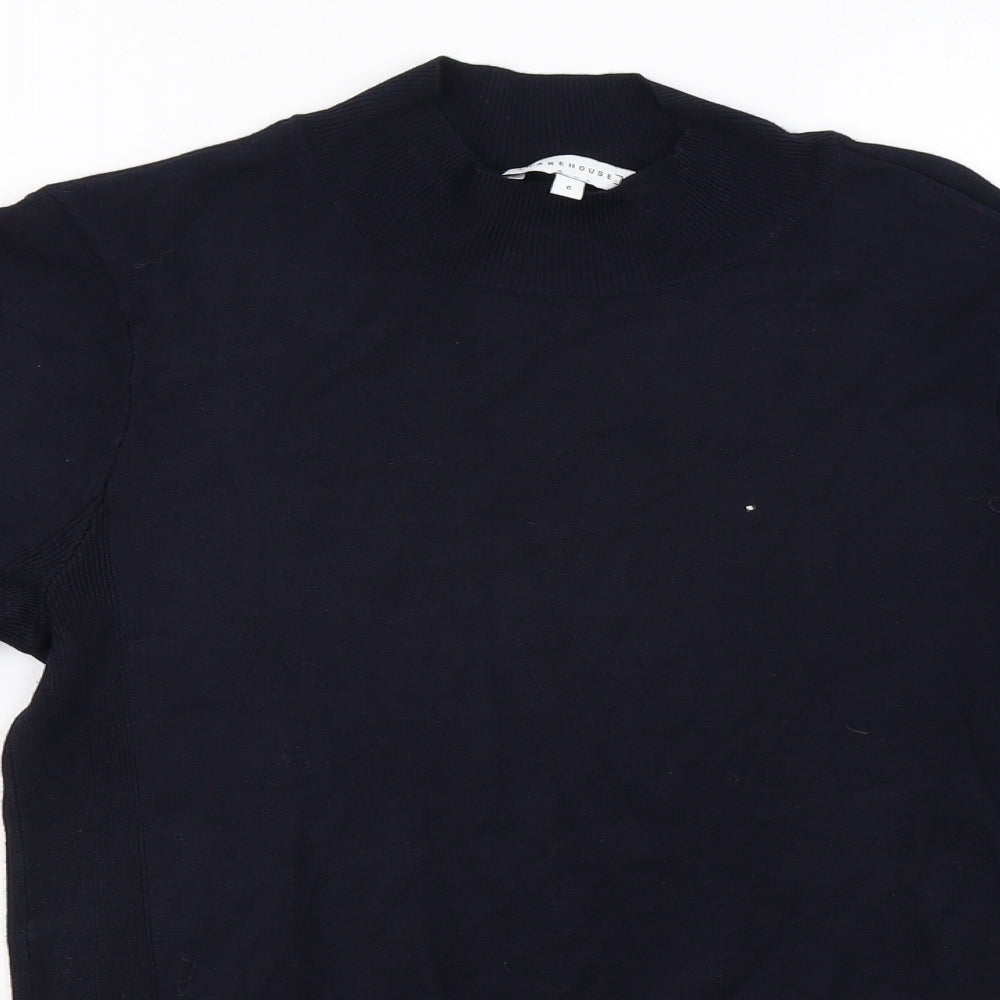 Warehouse Womens Blue   Pullover Sweatshirt Size S