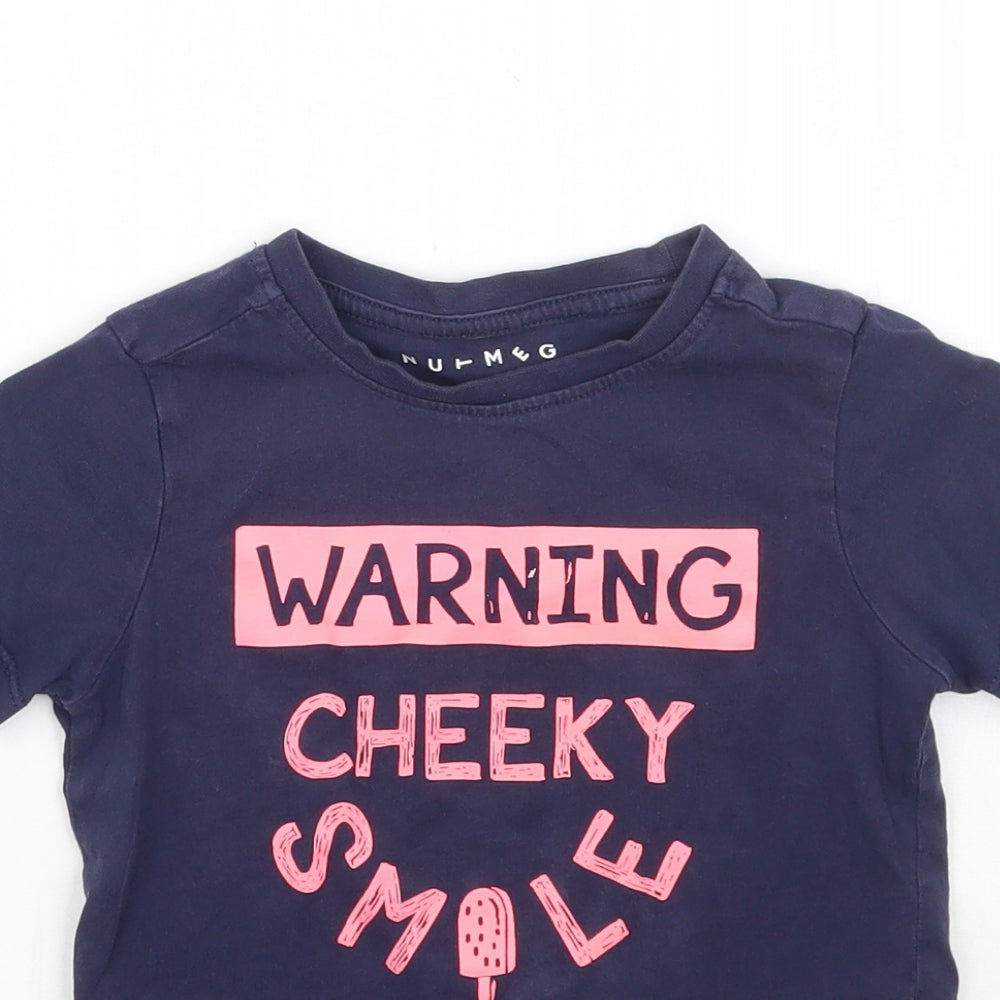 Nutmeg Girls Purple   Basic T-Shirt Size 2 Years