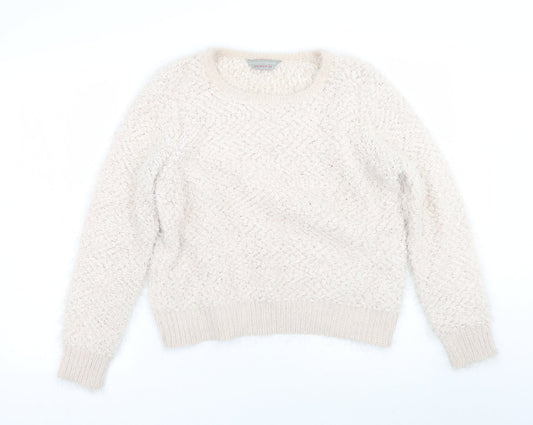 Dorothy Perkins Womens Beige   Pullover Jumper Size 16