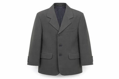 Front view of VivaKi boys’ grey jacket, size 2, years