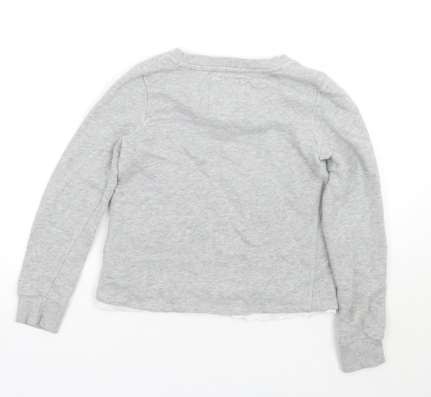 H&M Girls Grey   Pullover Jumper Size 9 Years