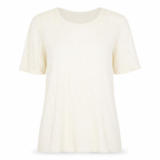 Preworn Womens Ivory   Basic T-Shirt Size 12
