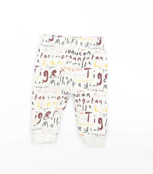 George Baby Ivory   Sweatpants Trousers Size 3-6 Months