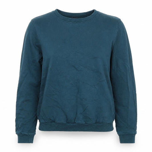 Front view of ASOS women’s green jumper, size UK 8