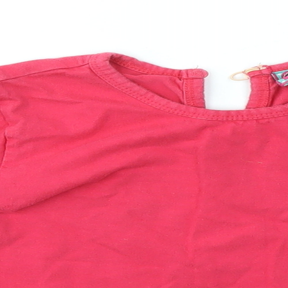 UTTAM KIDS Girls Pink   Basic T-Shirt Size 6-7 Years