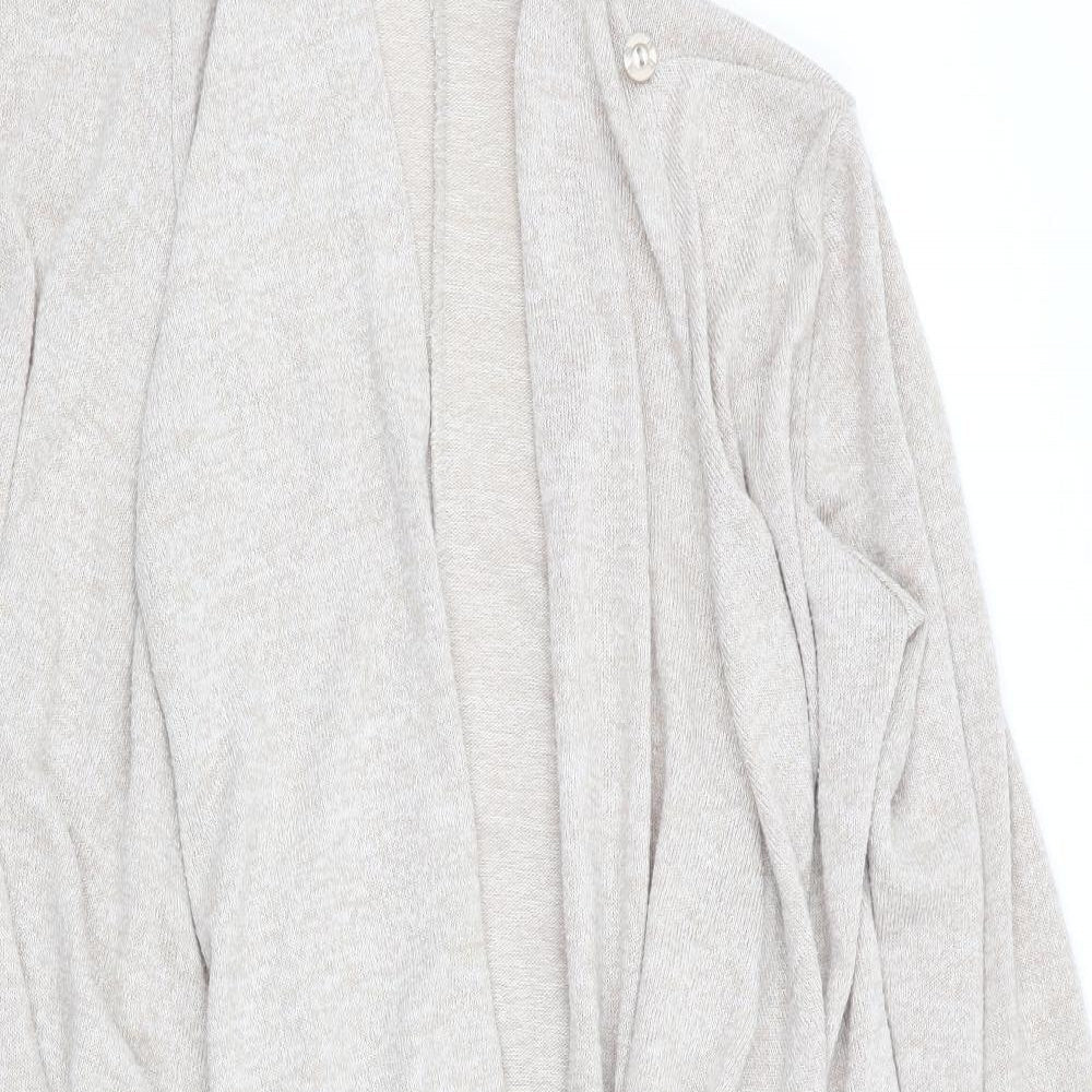 WAT G Womens Beige   Cardigan Jumper Size S  - Waterfall Cardigan