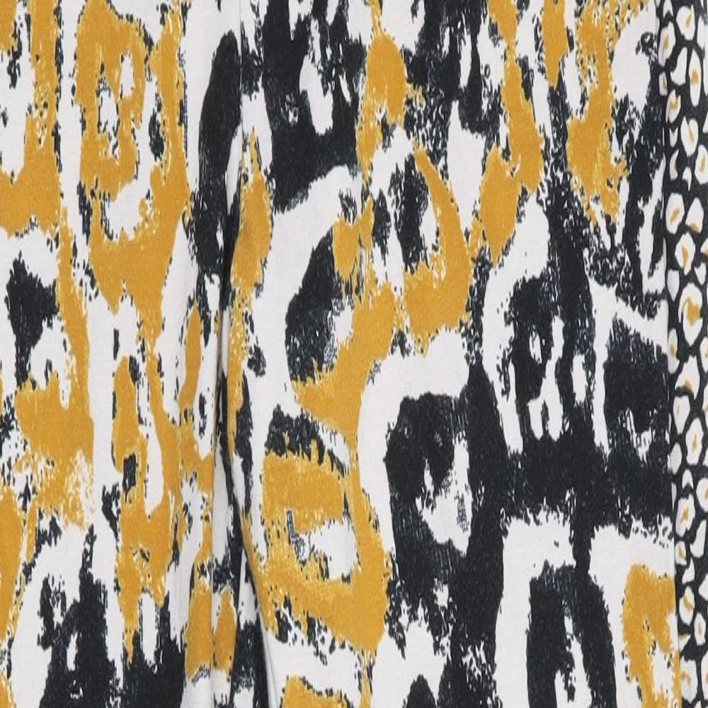 Logo Womens Gold Animal Print  Jegging Leggings Size 2XS L27 in