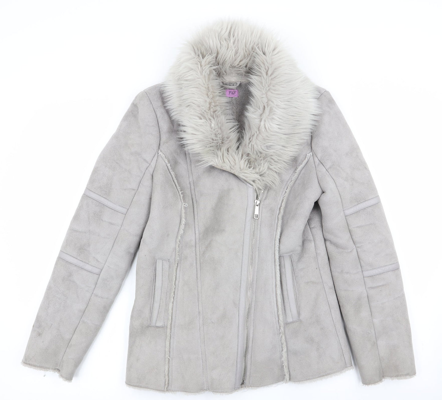Florence and Fred Womens Grey   Overcoat Coat
