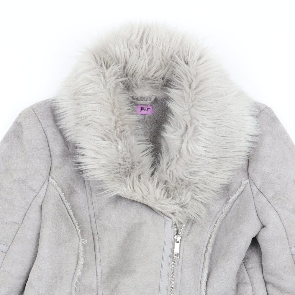 Florence and Fred Womens Grey   Overcoat Coat