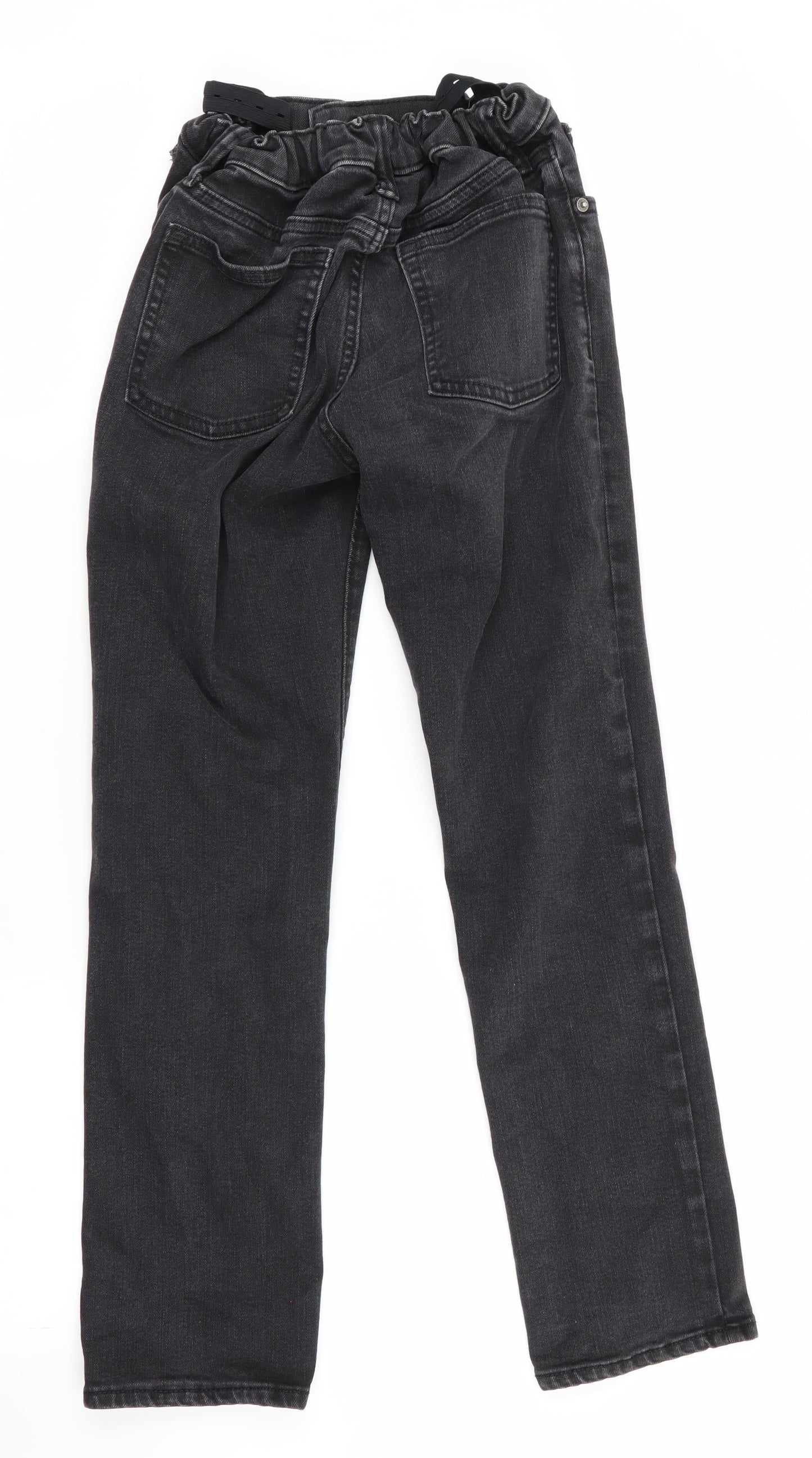 Old Navy Girls Black   Straight Jeans Size 12 Years - Distressed Jeans