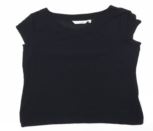 Style by EWM Womens Black   Tunic T-Shirt Size 18