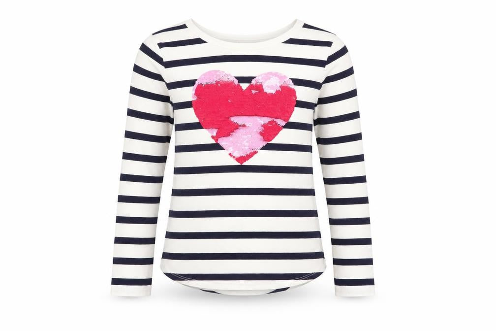 Gap Girls Blue Striped  Basic Casual Size L